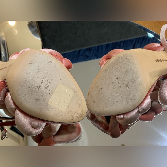 MARCO DE VINCENZO Velvet Sandals - PINK! - Picture 7 of 9